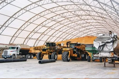 Heavy equipment yard storage